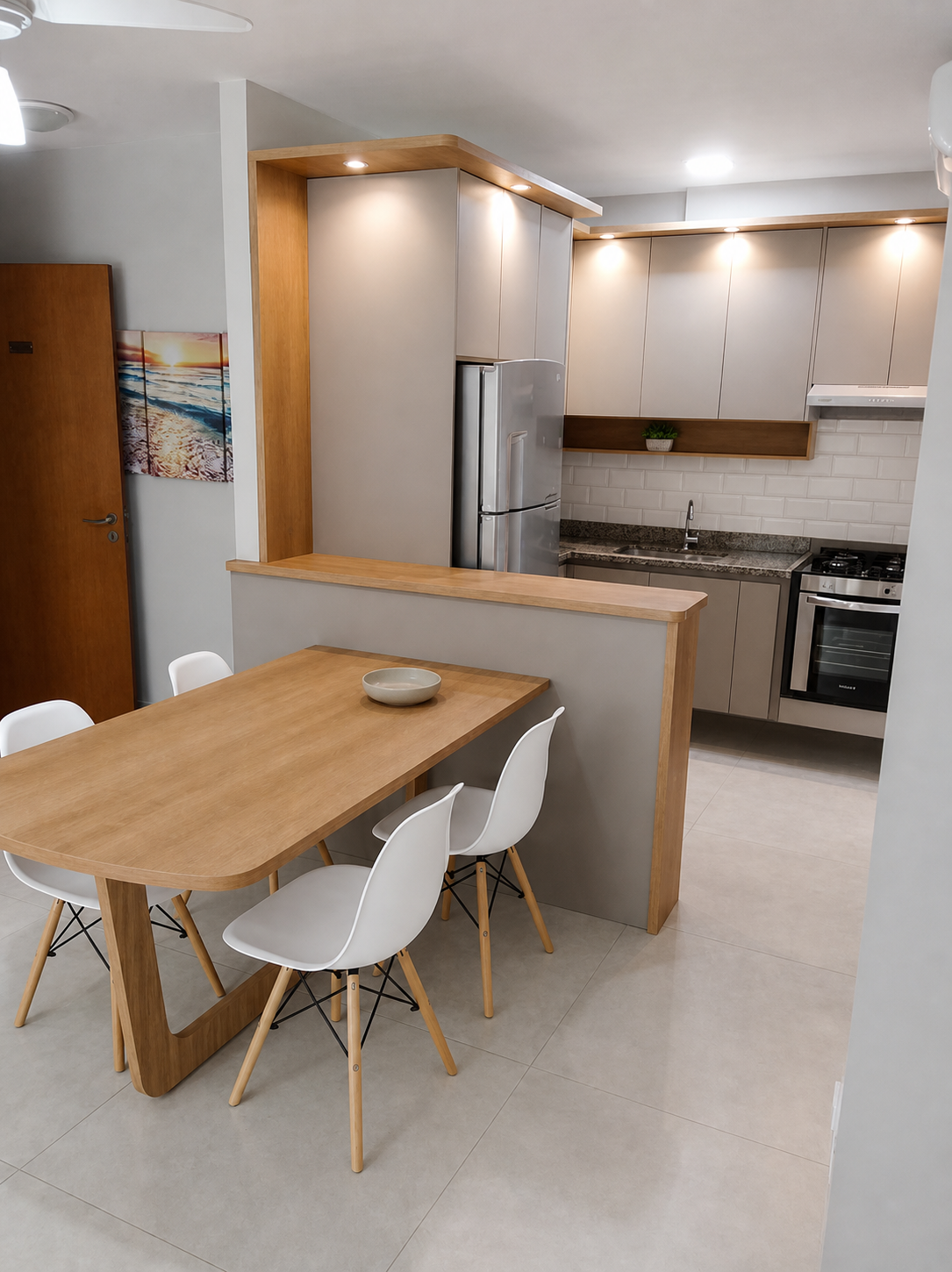 Projeto Mogiana: Cozinha integrada