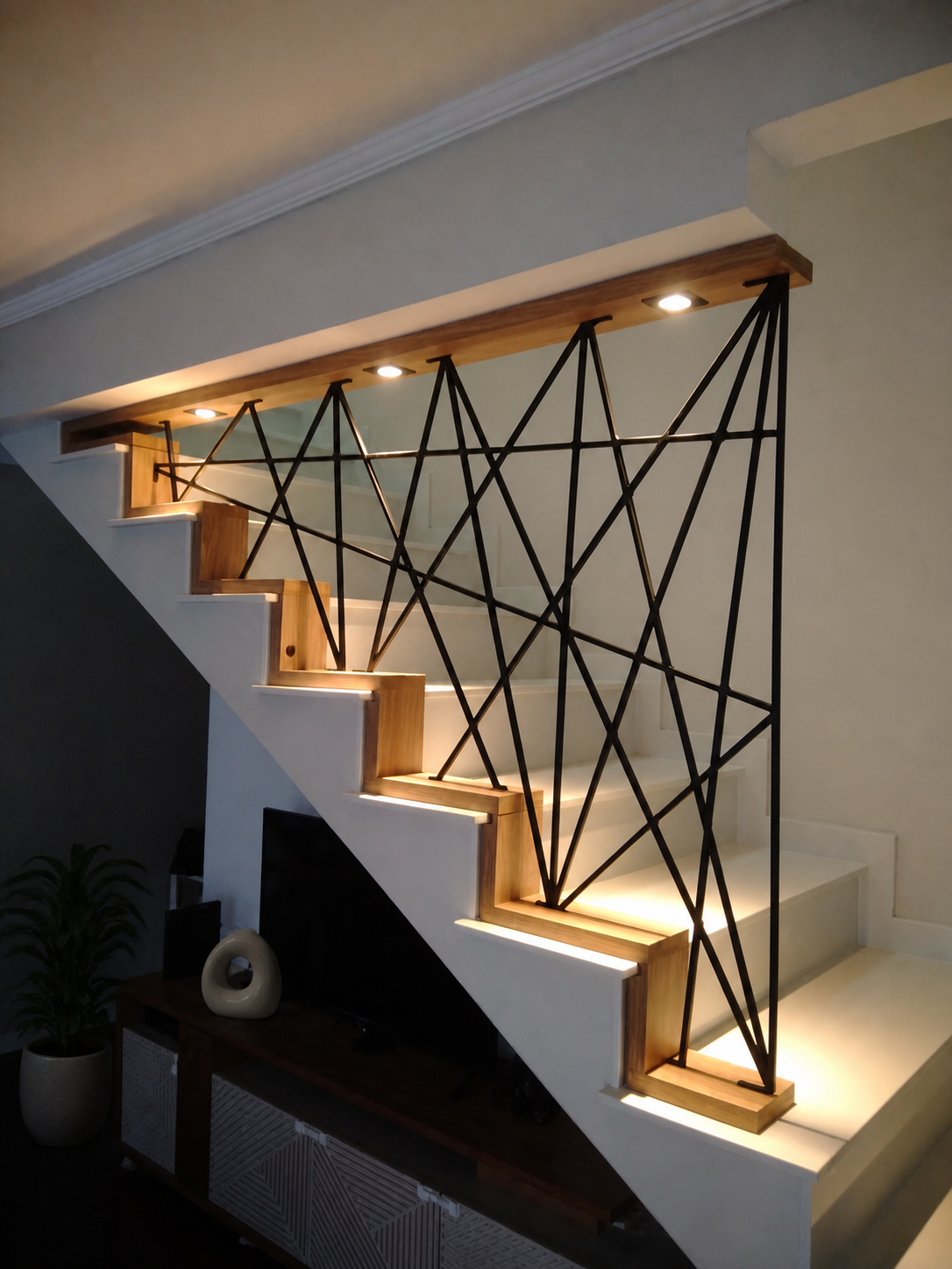 Projeto Mogiana: Escada com marcenaria