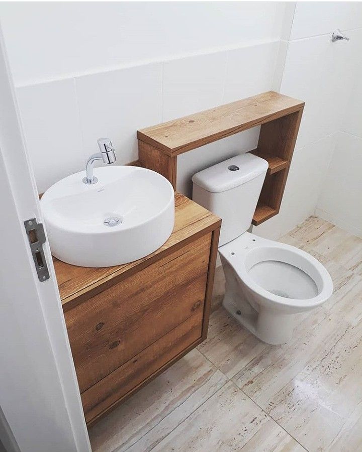 Projeto Mogiana: Lavabo em madeira